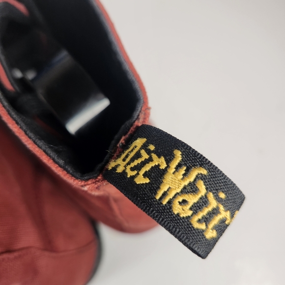 DR MARTENS Men’s Alfie Boot 13 EU 47 Red Canvas Air Wair High Top Shoe - Picture 6 of 9